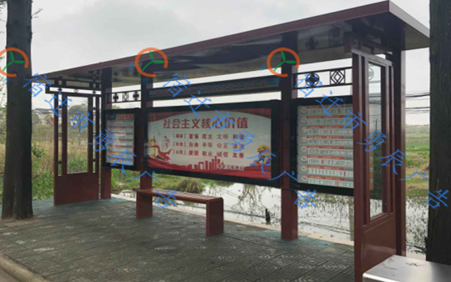 浙江雅致候车亭发货